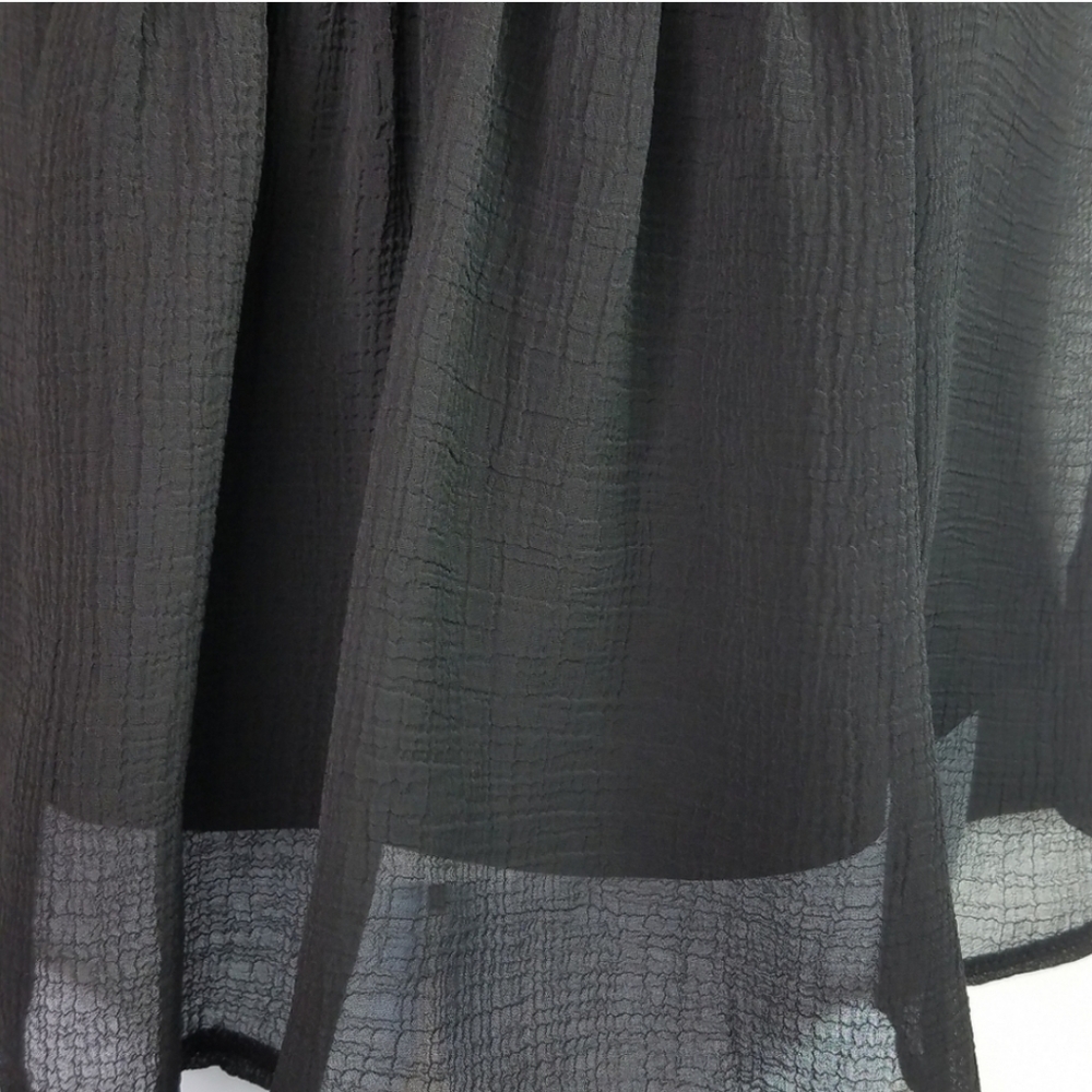 Black Lace Tank Top With Removable Racerback Camisole - Picture 10 of 16